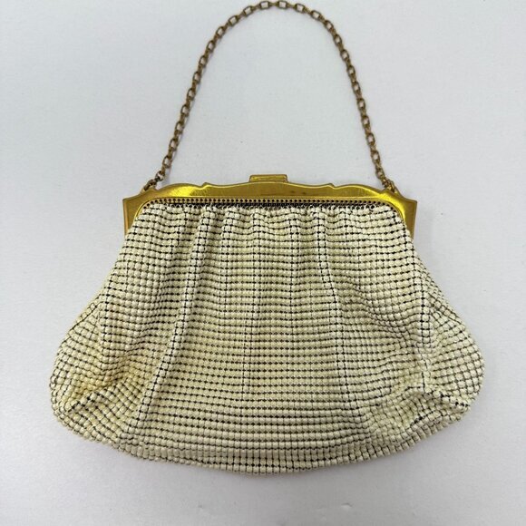 Whiting & Davis Co Mesh Bag USA Made‎ Art Deco Jeweled Closure Vintage - Picture 8 of 16